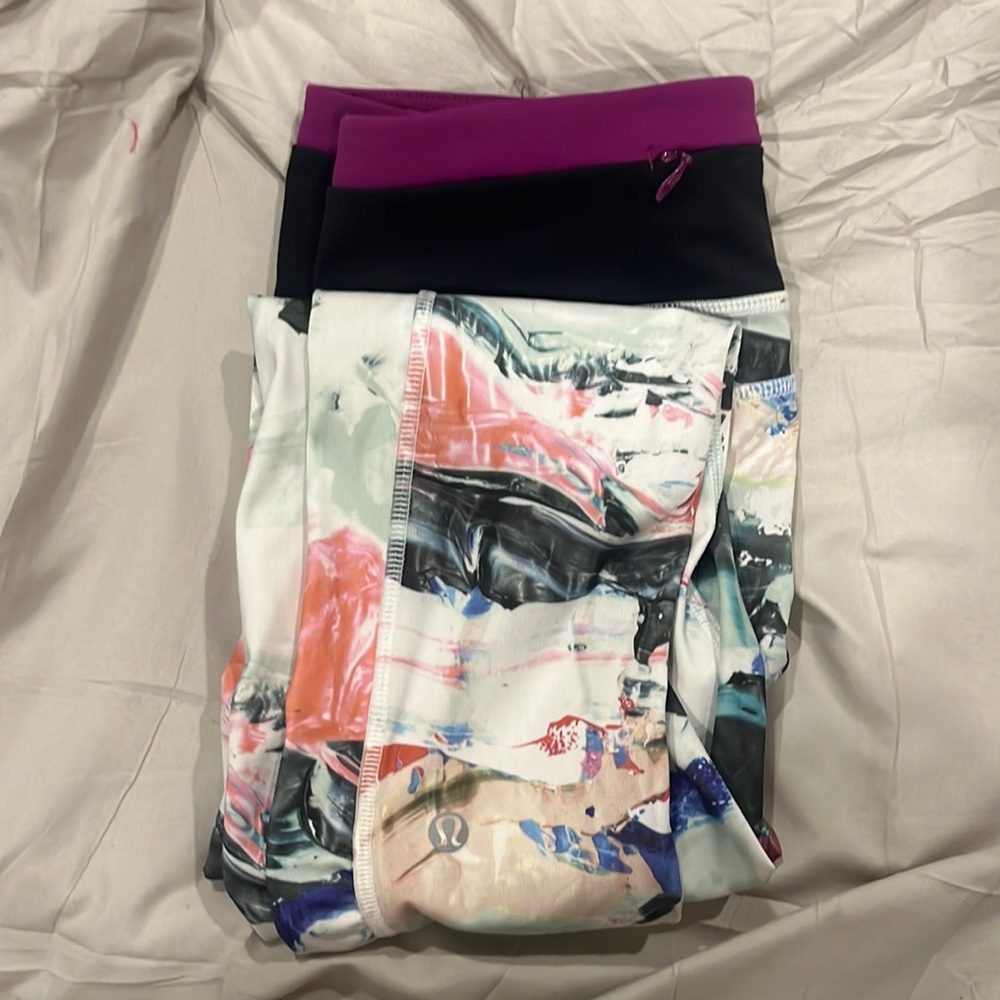 Multi color Lululemon size 4 leggings